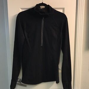 lululemon athletica Black Women's Sweater quarter zip, thumb holes, reflective 8